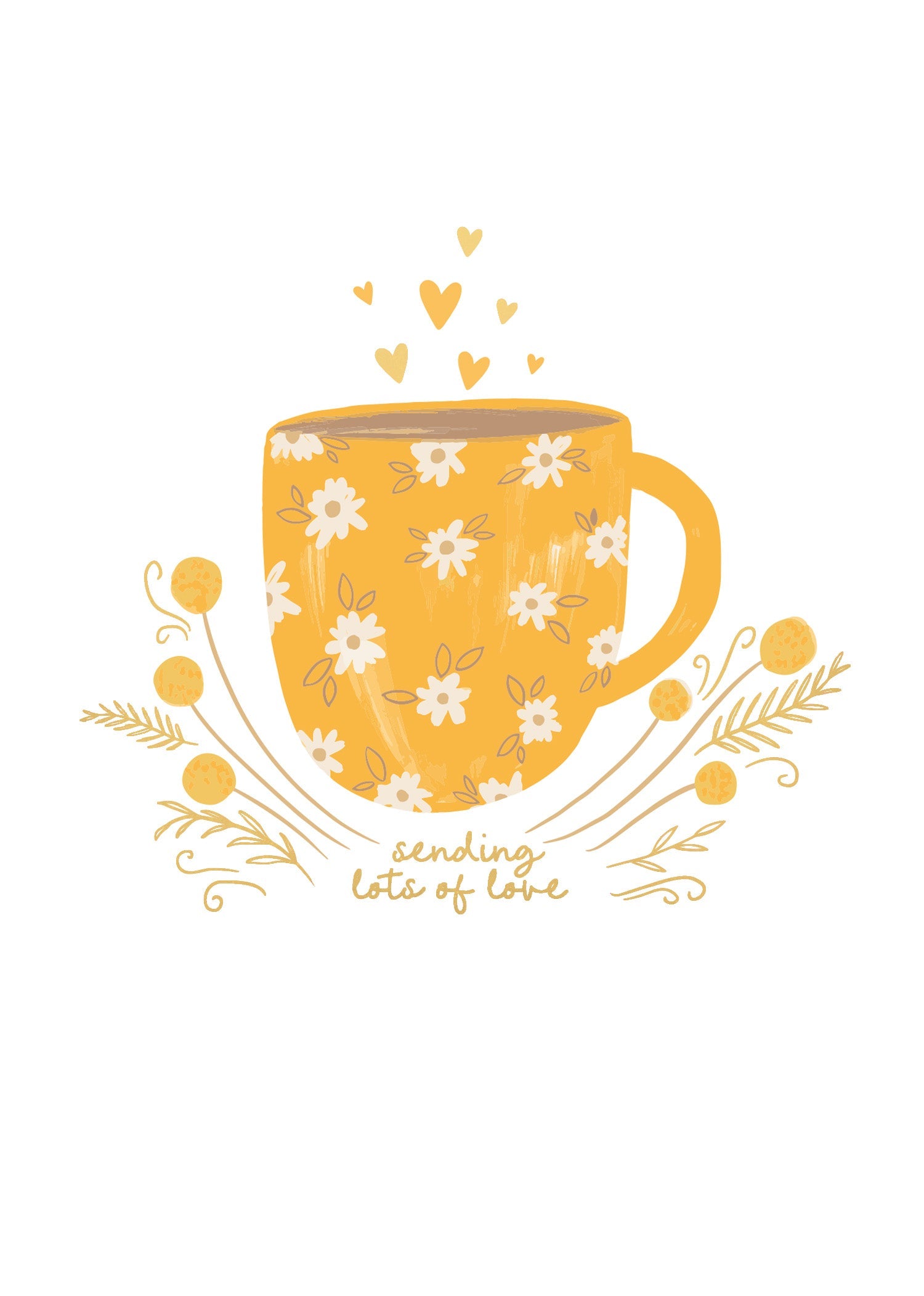 Greeting Card Sunshine - SENDING LOVE